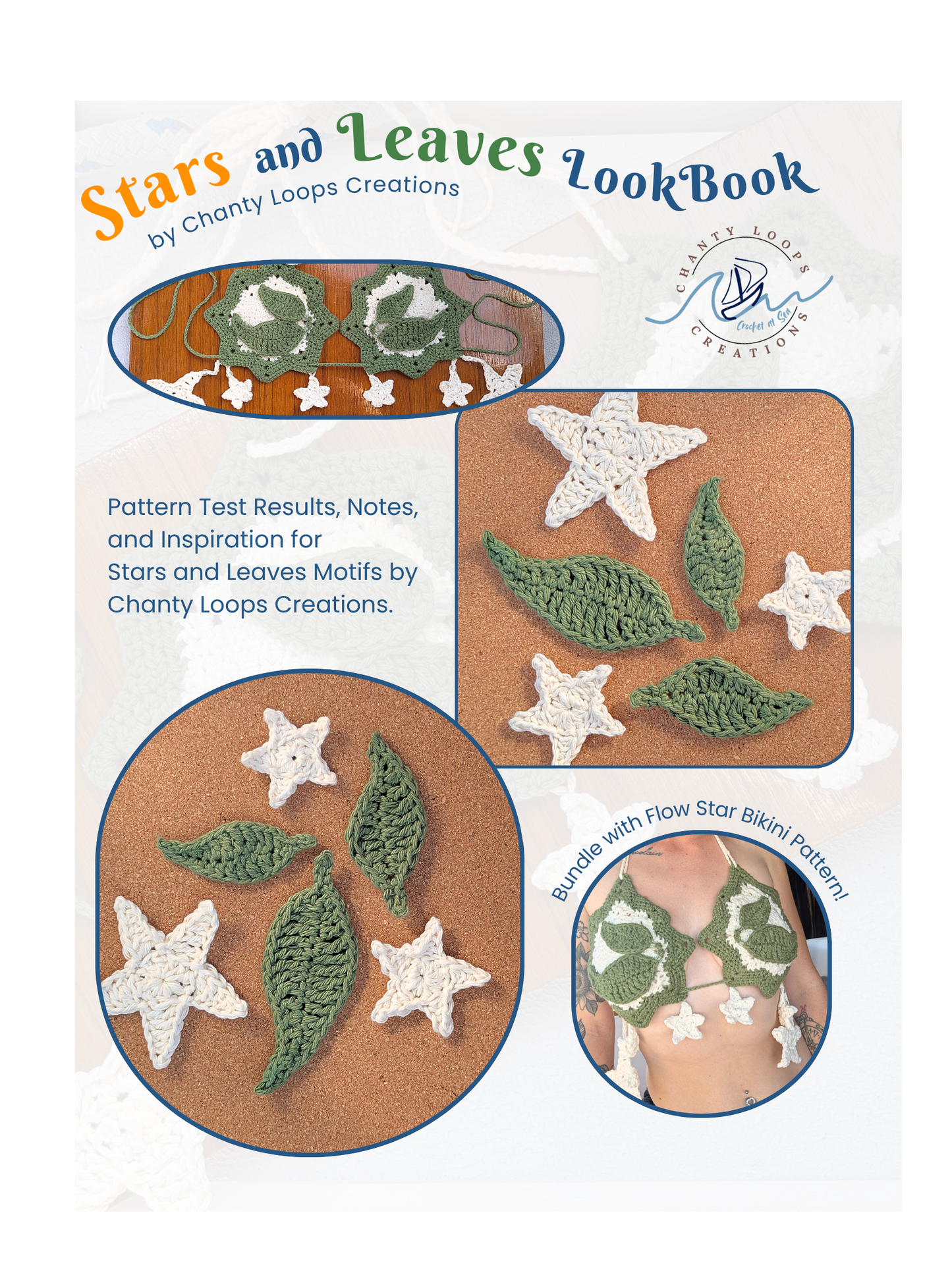 FREE LookBook for Star and Leaves Motifs