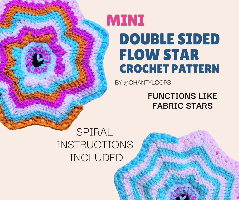 (Pattern) Mini Double Sided Flow Star - sizes 12"-18" only