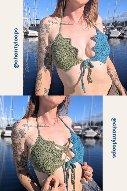 (Pattern) Flow Star Bikini Top