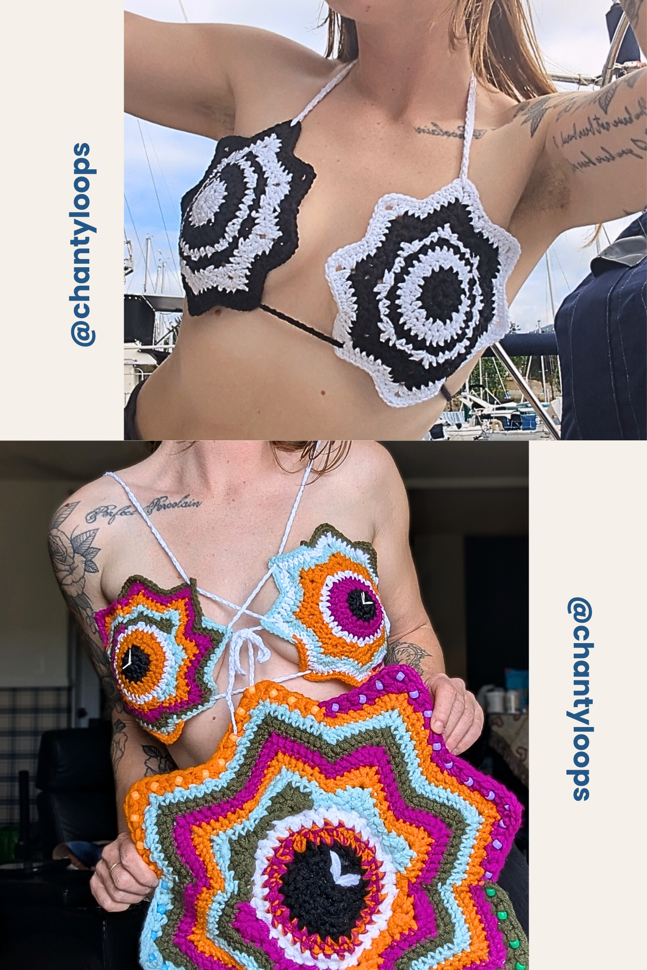 (Pattern) Flow Star Bikini Top