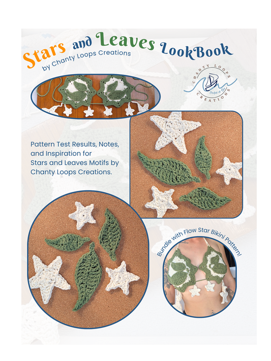 FREE LookBook for Star and Leaves Motifs