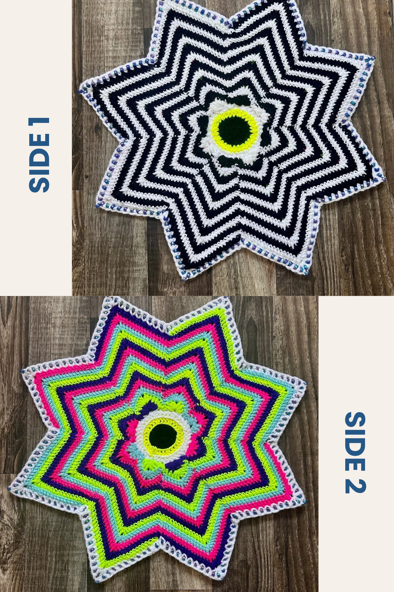 (Pattern) Double Sided Flow Star - Sizes 20" to 50"+