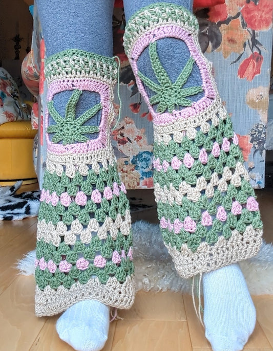 100% Cotton Mary Jane Leg Warmers