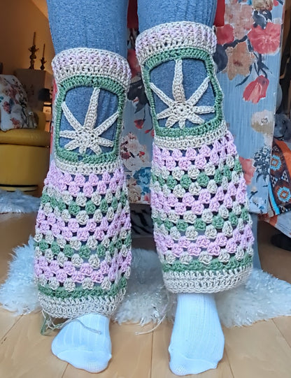 100% Cotton Mary Jane Leg Warmers